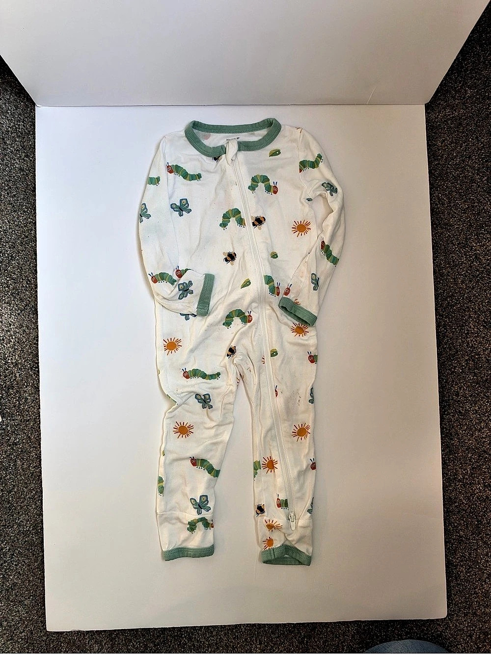 Kyte Baby Zippered Footie in The Very Hungry Caterpillar and Friends Baby 12-18M